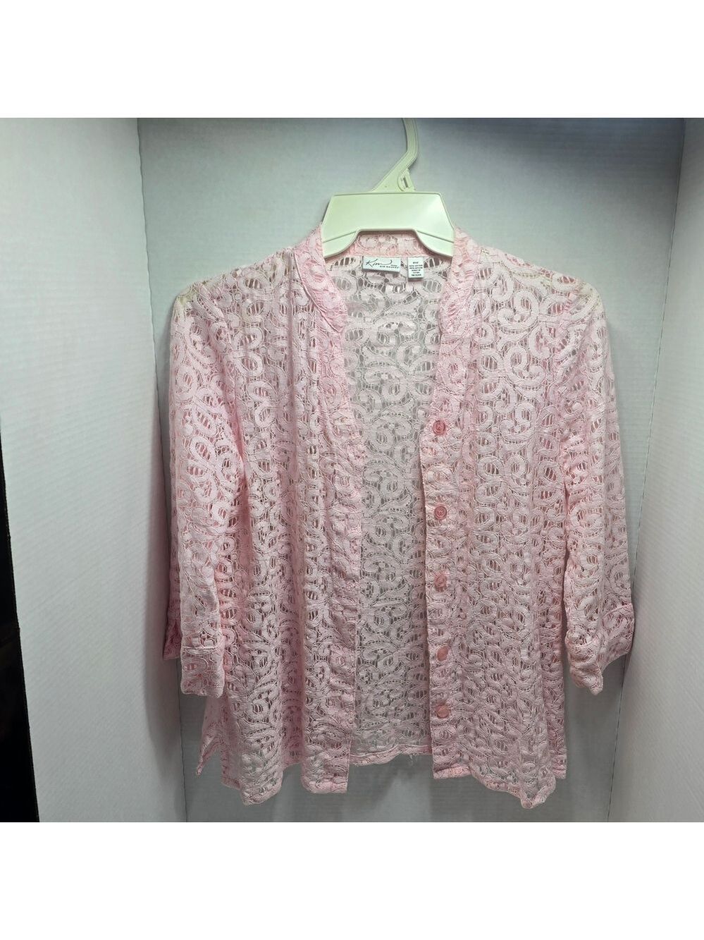 Kim Rogers Pink Lace Blouse